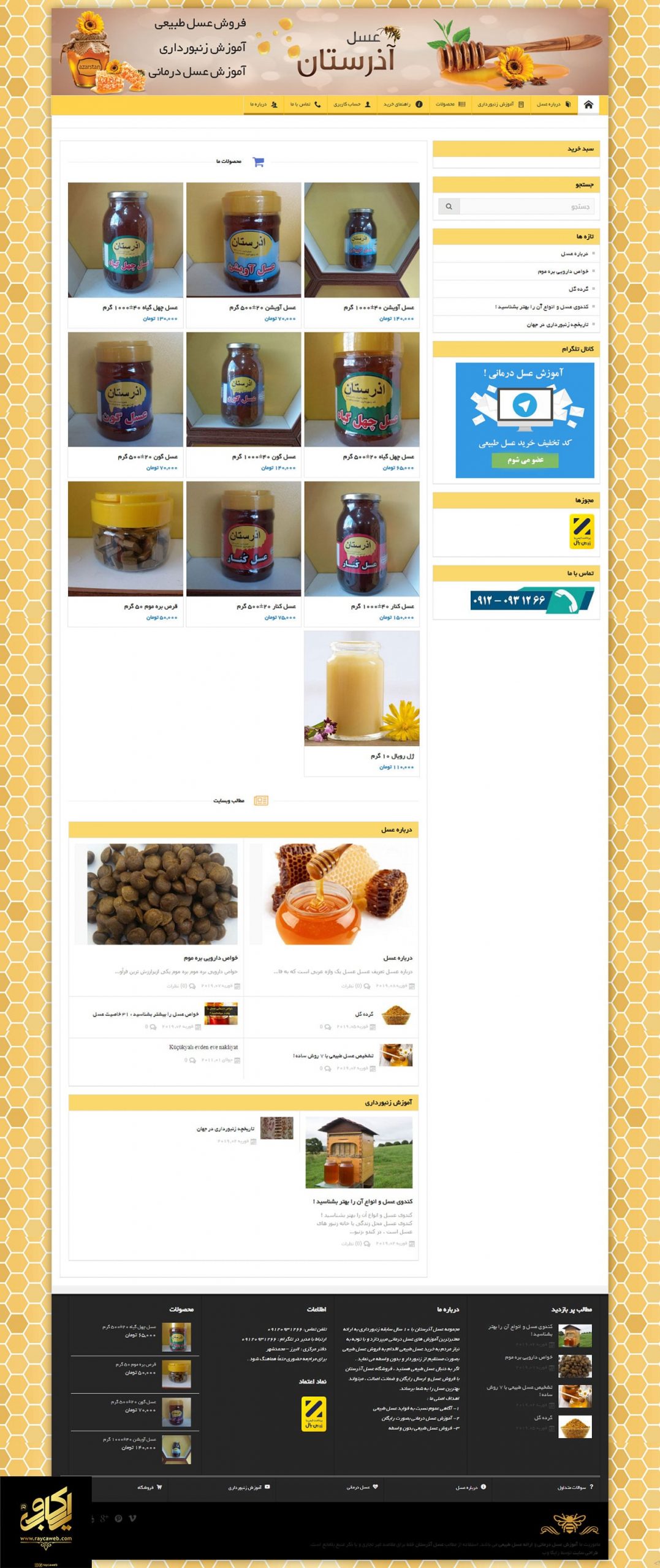 طراحی سایت شرکت آذرستان